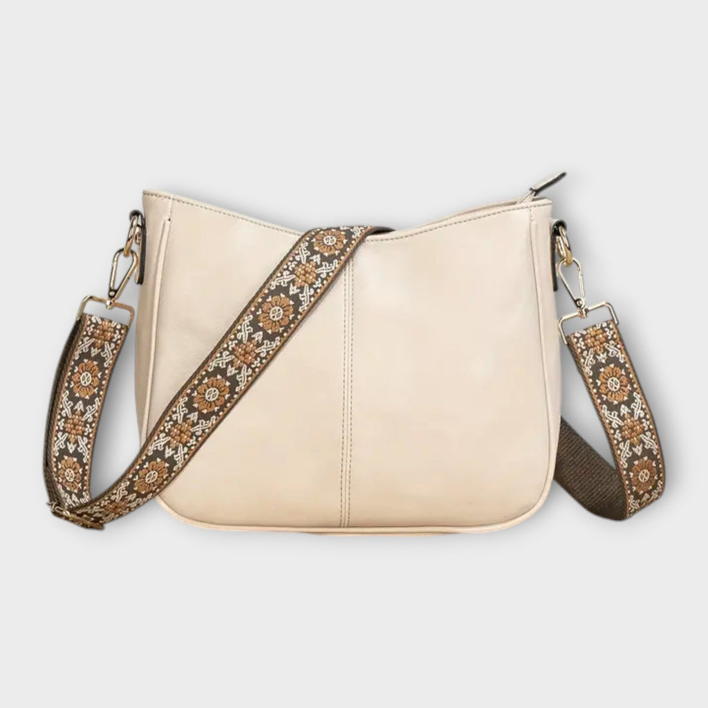Women’s Boho-Inspired Shoulder Bag – Relaxed Summer Style White