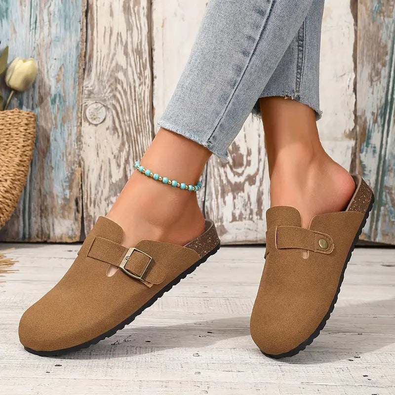 Women’s Vintage Charm Mule Sandals Brown