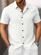 Men’s Lightweight Classic Short Sleeve Shirt – Perfect Summer Top White