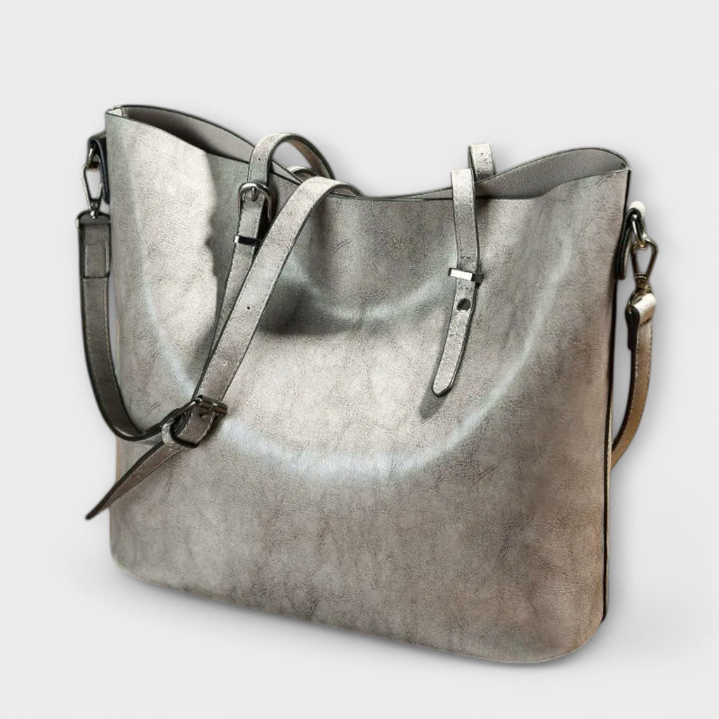 Women’s Classic Structured Shoulder Bag for Everyday Elegance Gray