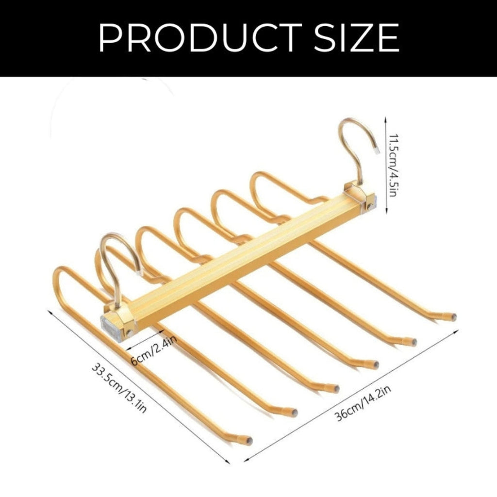 Modern Aluminum Trouser Hanger | Slim Closet Organizer