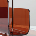 Clear Acrylic Magazine Rack as Portable Bookshelf Stand