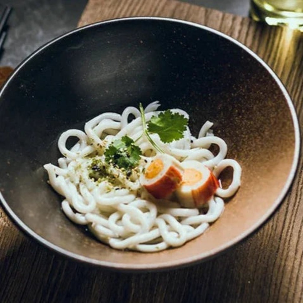 Sculptural Japanese Ceramic Ramen Bowl | Artisan Finish