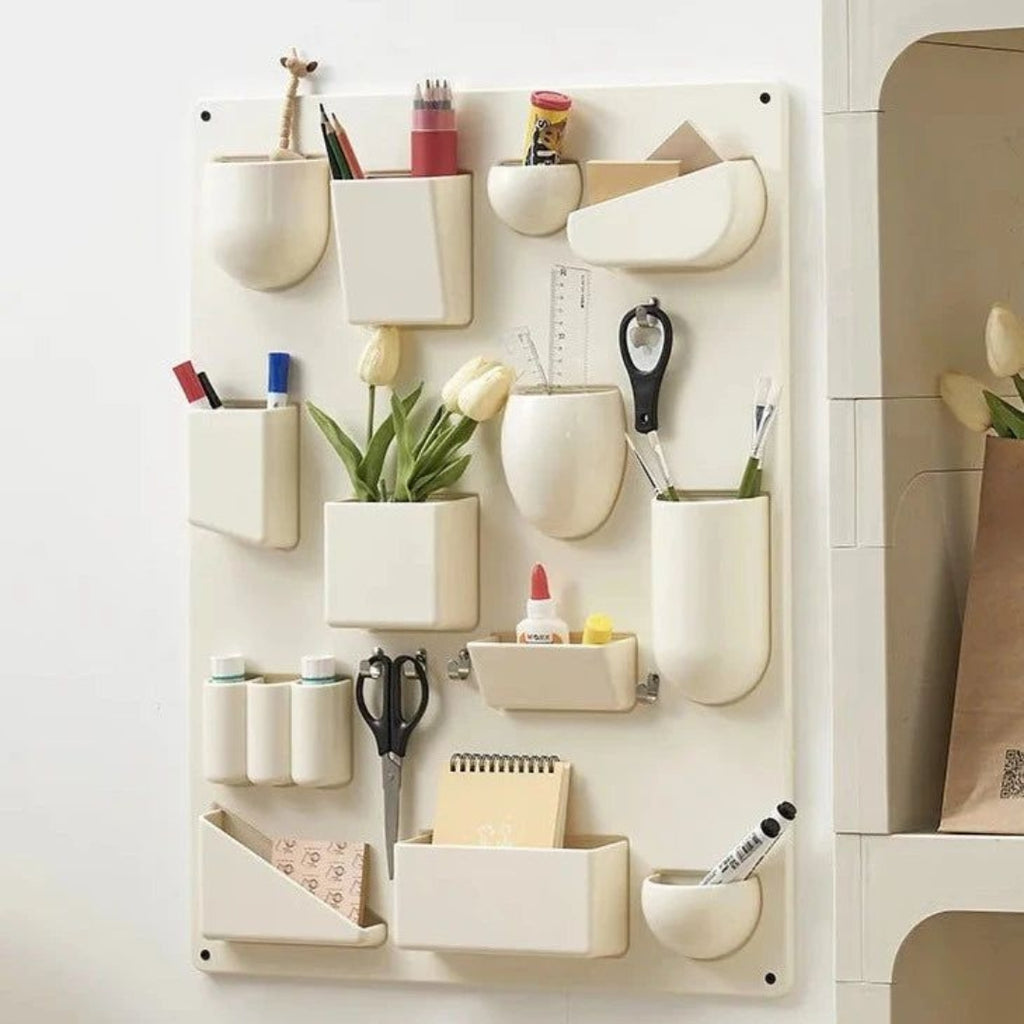 Architectural Wall Shelf for Functional Interior Organization Off-White
