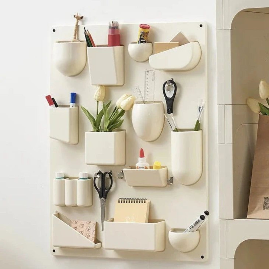 Architectural Wall Shelf for Functional Interior Organization Off-White