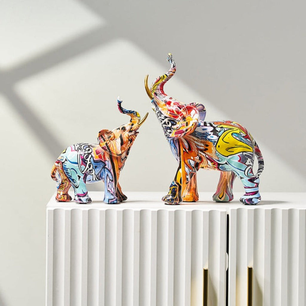 Artistic Elephant Sculpture with Nordic Inspired Home Decor