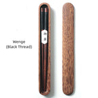 Handcrafted Walnut Wood Chopsticks with Decorative Wire