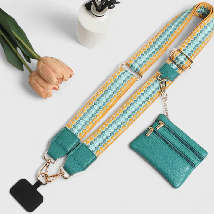 Women’s Elegant Crossbody Phone Holder Bag for Summer Outings Mint Green