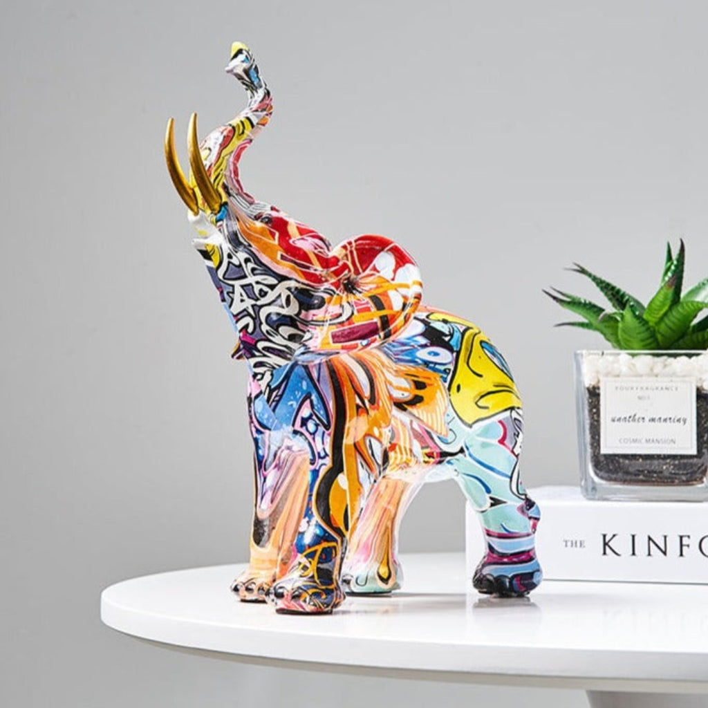 Artistic Elephant Sculpture with Nordic Inspired Home Decor