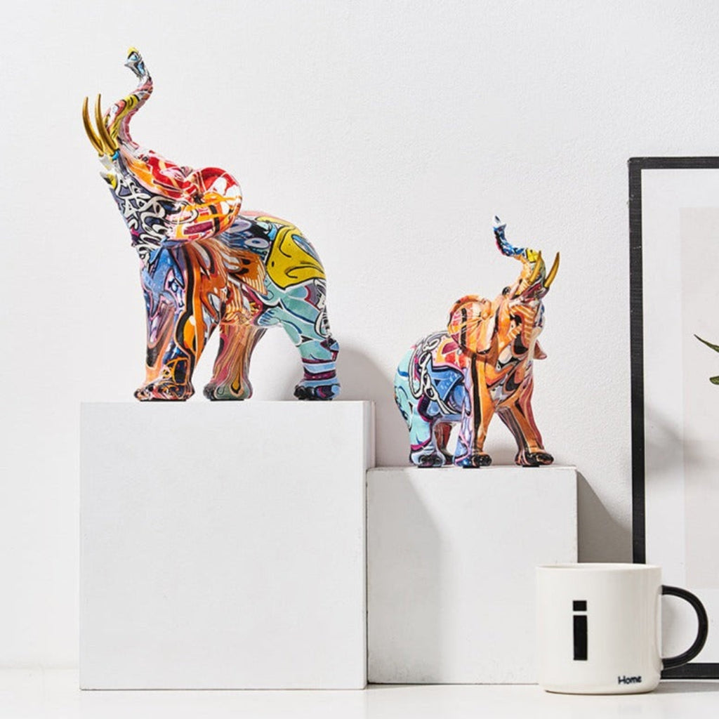 Artistic Elephant Sculpture with Nordic Inspired Home Decor