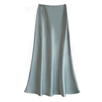 Women’s Elegant Flowing Midi Skirt Light Blue