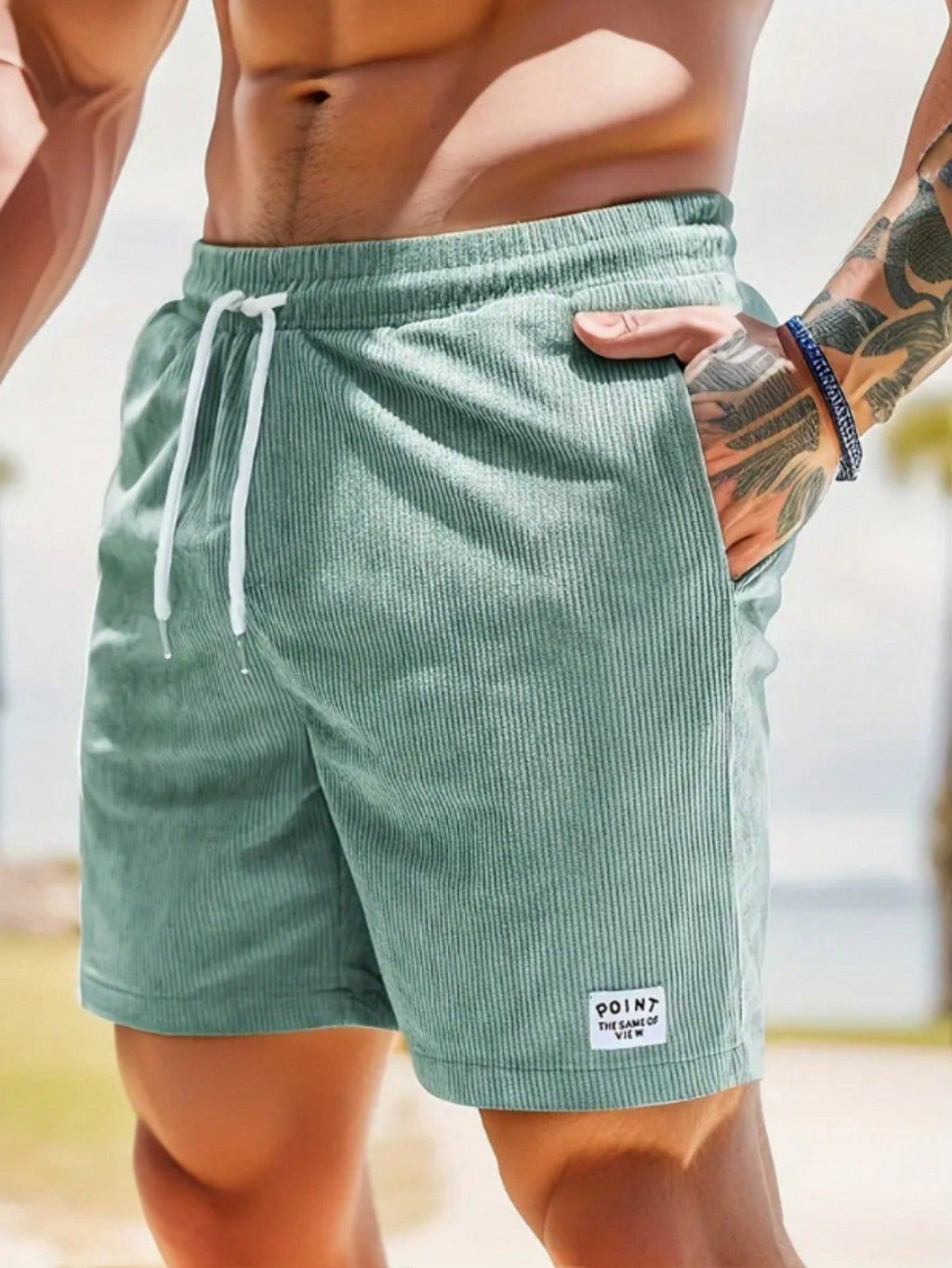 Men’s Casual Drawstring Shorts for Summer Comfort