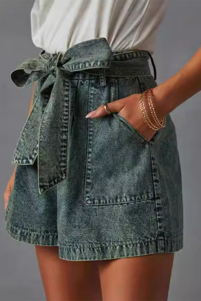 Women’s Casual Vintage High Waist Denim Shorts