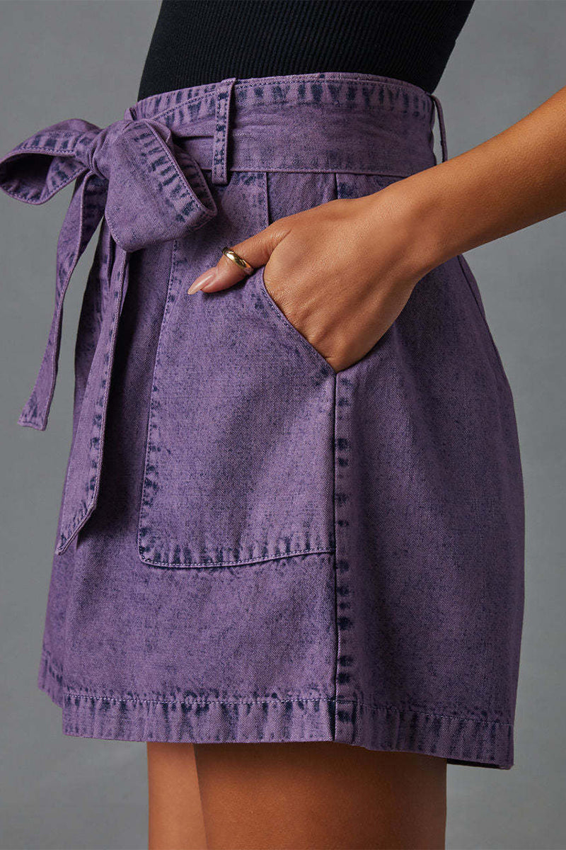 Women’s Casual Vintage High Waist Denim Shorts