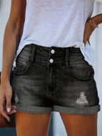 Women’s Ripped Denim Shorts for Casual Comfort and Style