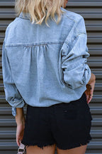 Women’s Short Denim Top – Casual Everyday Top