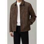 Men’s Versatile Button-Down Shirt Jacket with Pockets