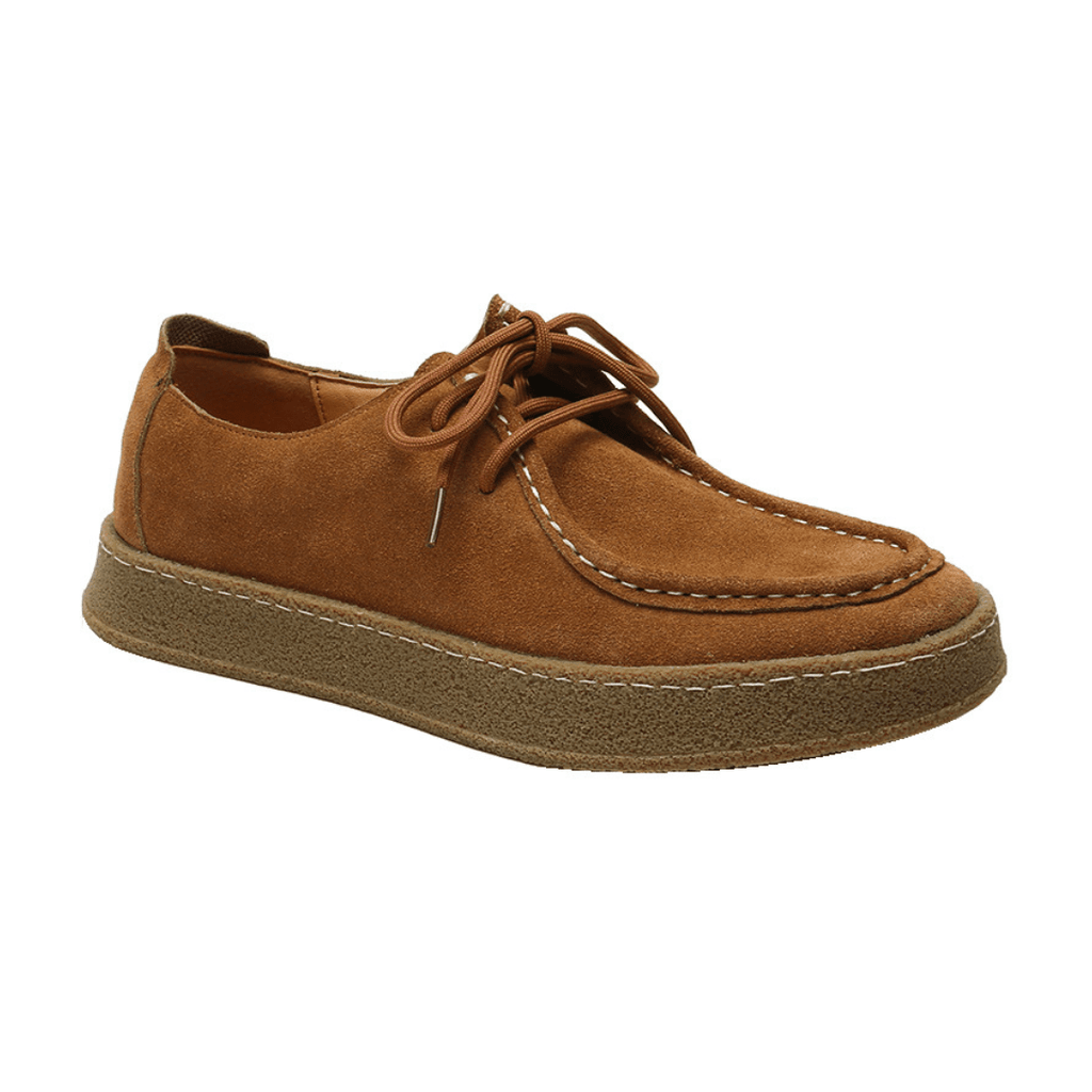 Men's Casual Lace-Up Loafers - Relaxed Everyday Footwear Caramel