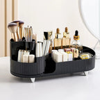 Luxury Rotating Beauty Organizer for Makeup and Vanity Black