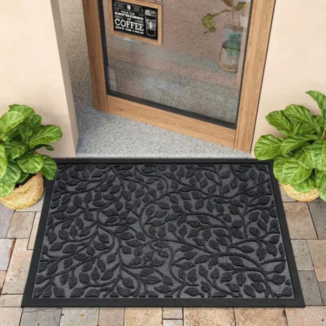 Timeless Doormat | Welcoming Entryway Front Door Decor Home Gray 44x76cm