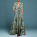 Women’s Flowy Floral Maxi Dress – Relaxed Summer Dress