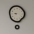 Scandinavian Wall Clock | Nordic Silent Timepiece Design With pendulum