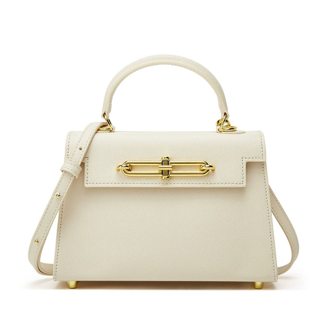 Solis | Women’s Luxe Leather Handbag | Convertible Crossbody Off-White