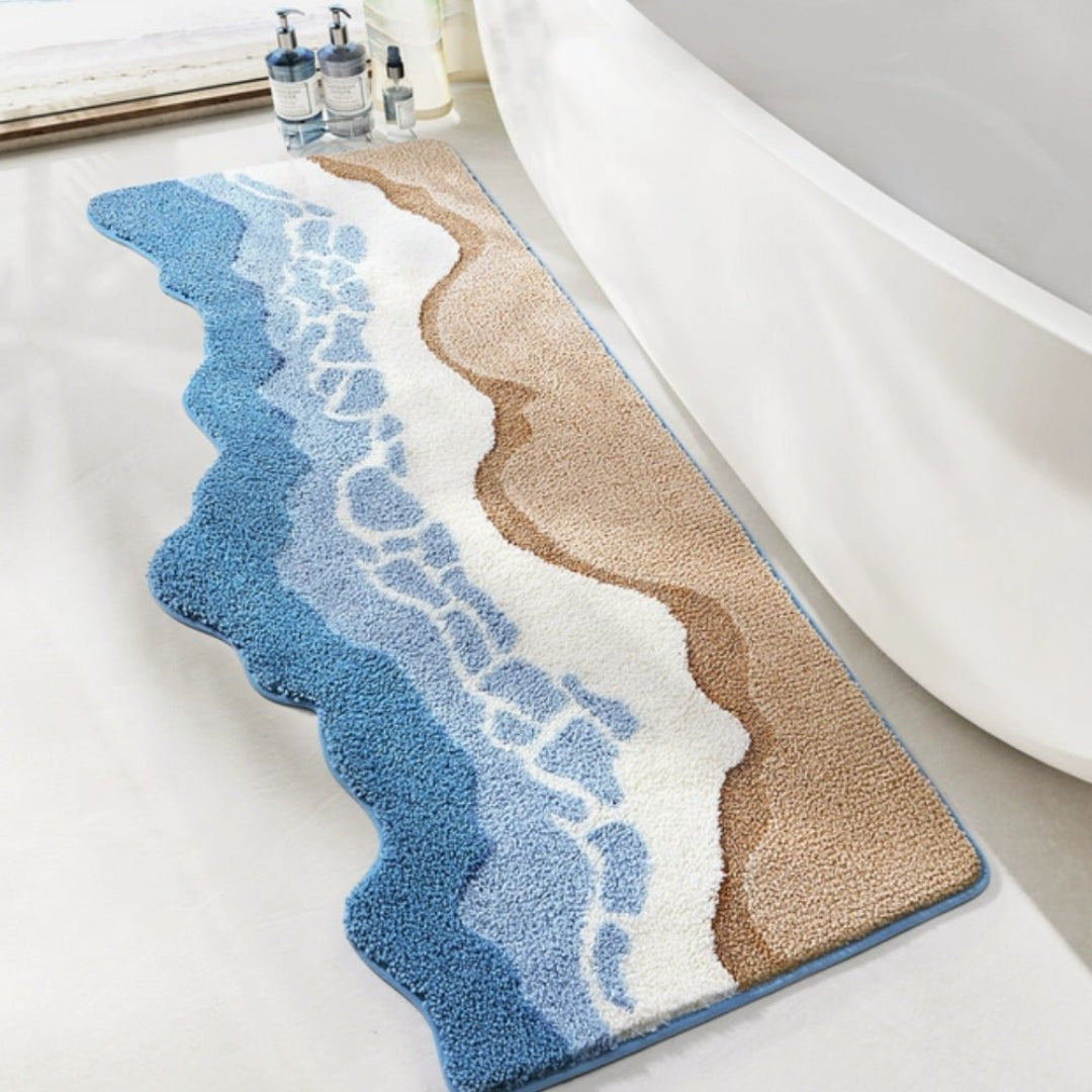 Thick Non Slip Bath Mat | Quick Dry Bathroom Rug Mat Use Ocean Breeze