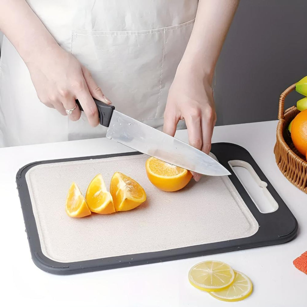 Premium Stainless Steel Cutting Board with Reversible Surface
