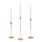 Sleek Metal Candle Holders for Warm Cozy Interior Decor