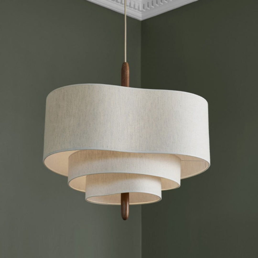 Sculptural Fabric Chandelier Ceiling Light | Modern Home Medium 58cm x 35.5cm