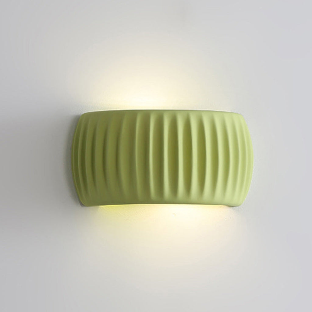 Minimalist Resin Wall Lamp | Clean Contemporary Wall Decor Green D24*H13cm