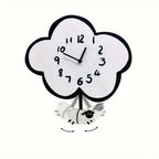 Whimsical Cartoon Wall Clock with Swinging Sheep | Fun Decor
