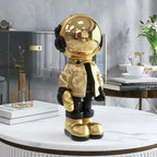 Astronaut Statue | Modern Metallic Accent Home Decor Piece Gold