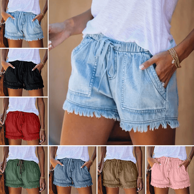 Women’s Stylish High-Waisted Denim Shorts for Trendy Looks