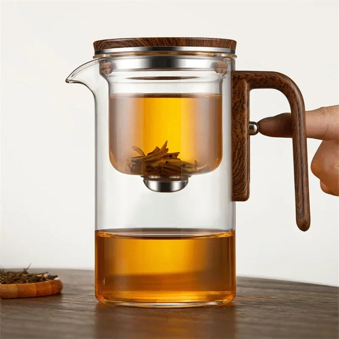 Luxury Glass Teapot with Built In Infuser for Tea Brewing