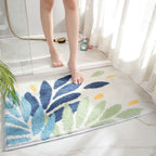 Plush Absorbent Bath Rug with Secure Non Slip Backing Grip