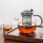 Modern Glass Teapot with Infuser 680ml Borosilicate Tea