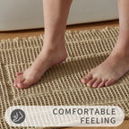Plush Waffle Bath Mat | Absorbent Non Slip Bathroom Rug