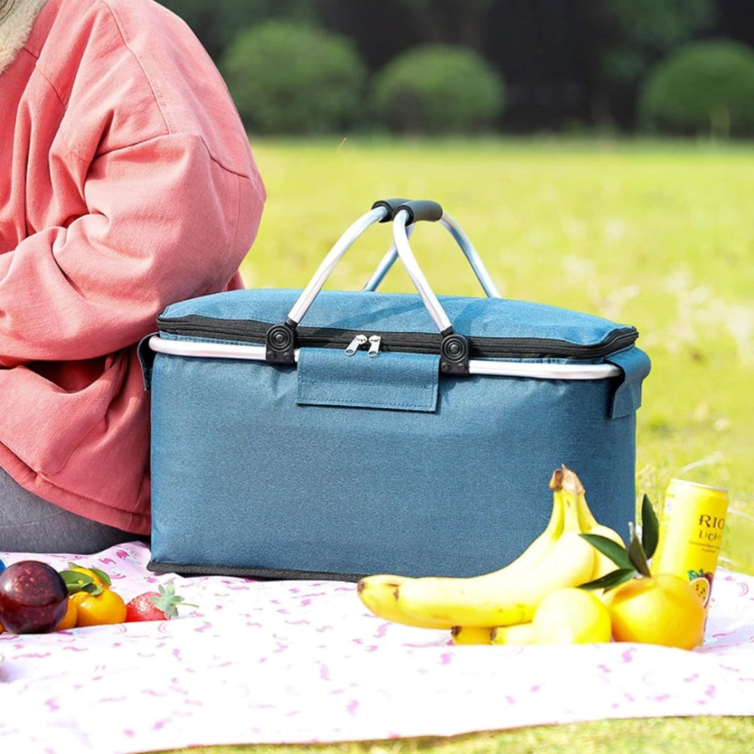 Portable Collapsible Picnic Basket | Leakproof Insulated