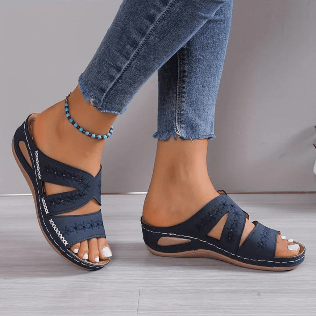 Women’s Orthopedic Everyday Sandals for Summer Comfort Blue