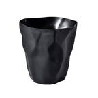 Sculptural Irregular Trash Can | Modern Space Accent Use Black
