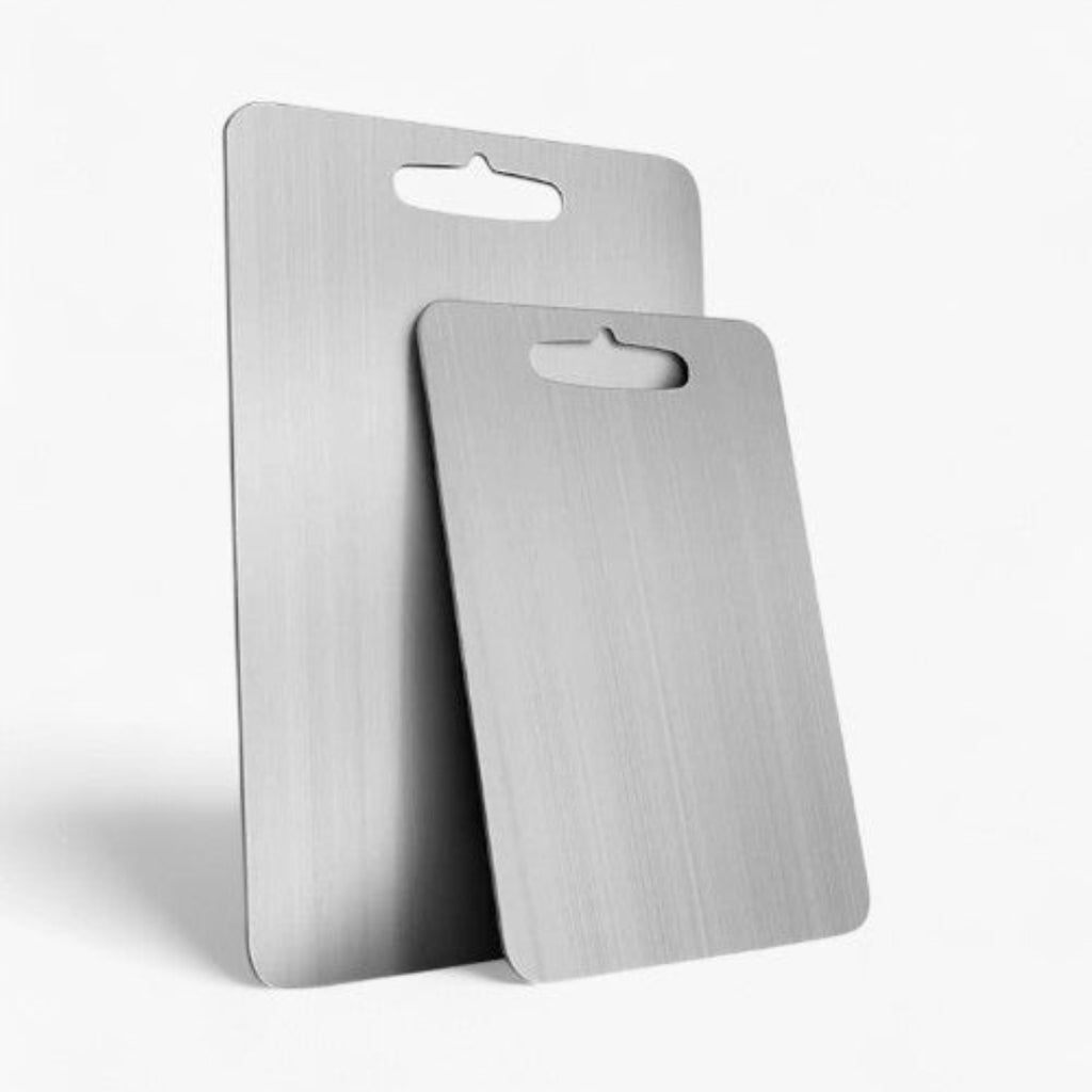 Heavy-Duty Stainless Steel Cutting Board | Food Prep Kitchen L (40x30cm - 16" x 12" inches)