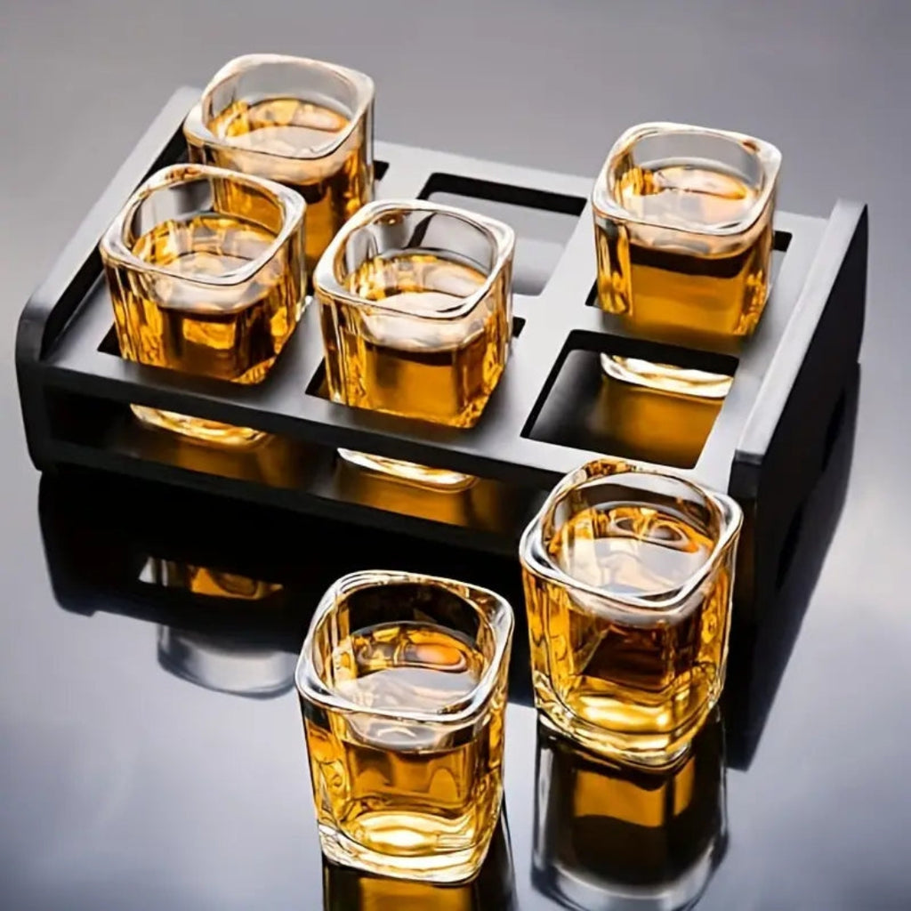 Premium Crystal Whisky Glass Set | Balanced Bowl Design