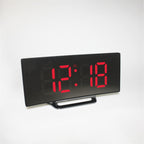 Modern Digital Alarm Clock | Clean Time Display for Interiors Red