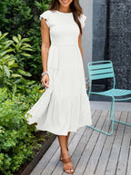 Women’s Comfortable Maxi Dress – Relaxed Summer Dress White