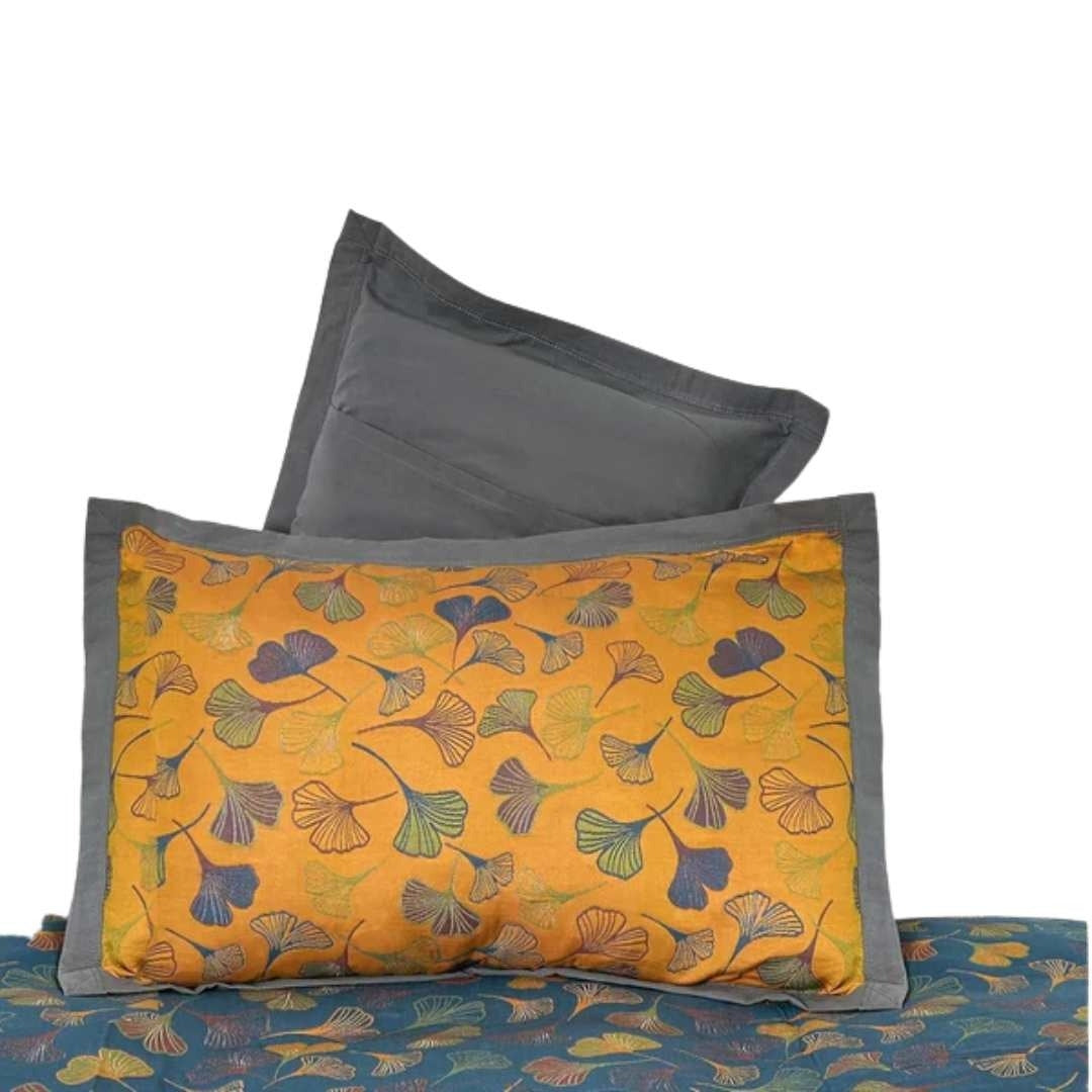 Artistic Ginkgo Leaf Embroidered Pillowcases | Sleep Decor 52 cm x 78 cm