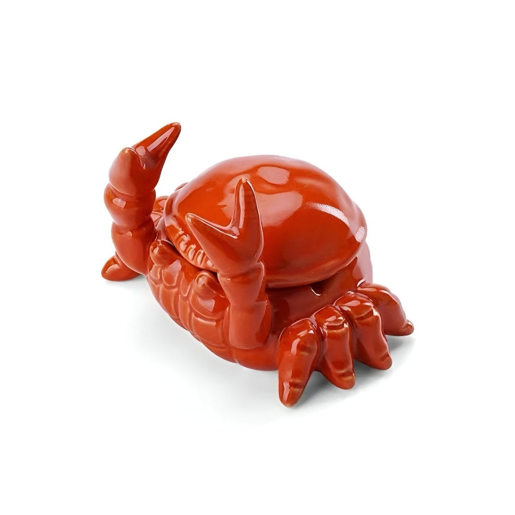 Decorative Oriental Ashtray Showcasing Unique Crab Design