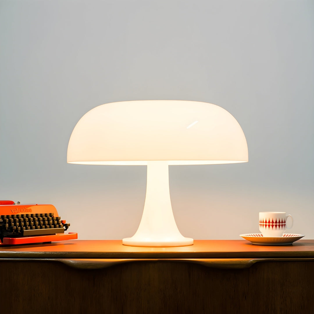 Iconic Bauhaus Mushroom Table Lamp | Contemporary Interior White