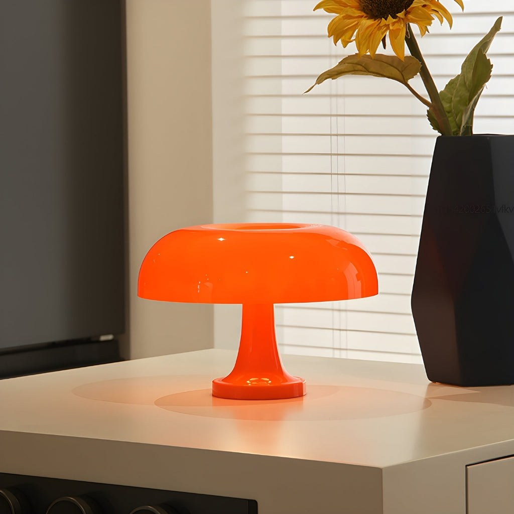 Iconic Bauhaus Mushroom Table Lamp | Contemporary Interior Orange